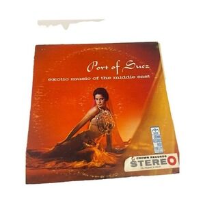 Crown Records Port of Suez Exotic Music Middle East LP Red Vinyl CST 119 Good